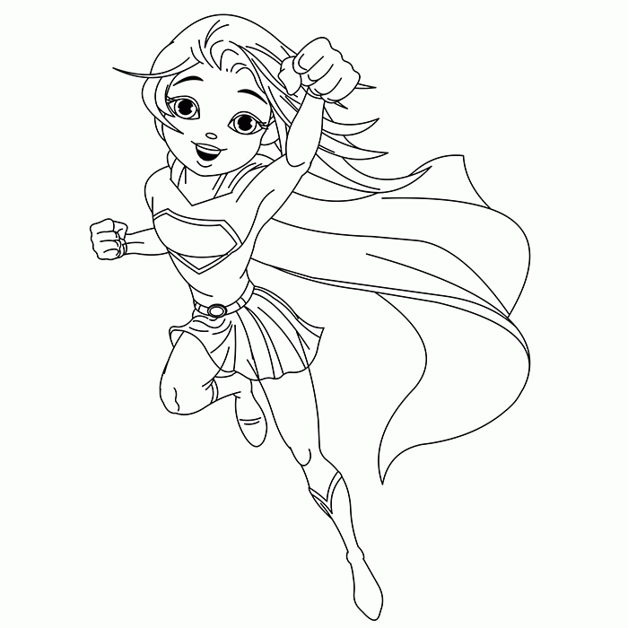 12 Pics of Kids Girl Superhero Coloring Page - Girl Superhero ...