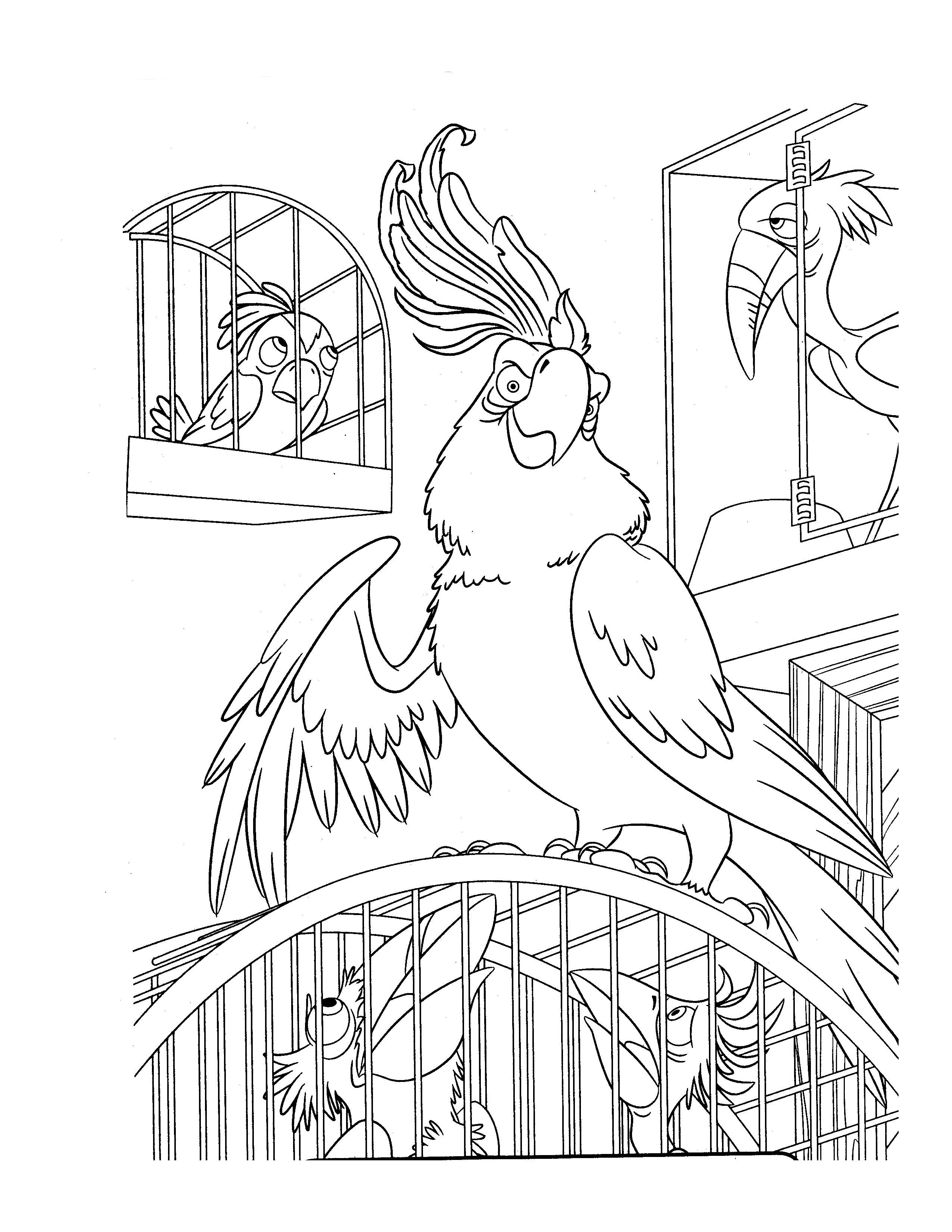 Image of Rio to download and color - Rio Kids Coloring Pages