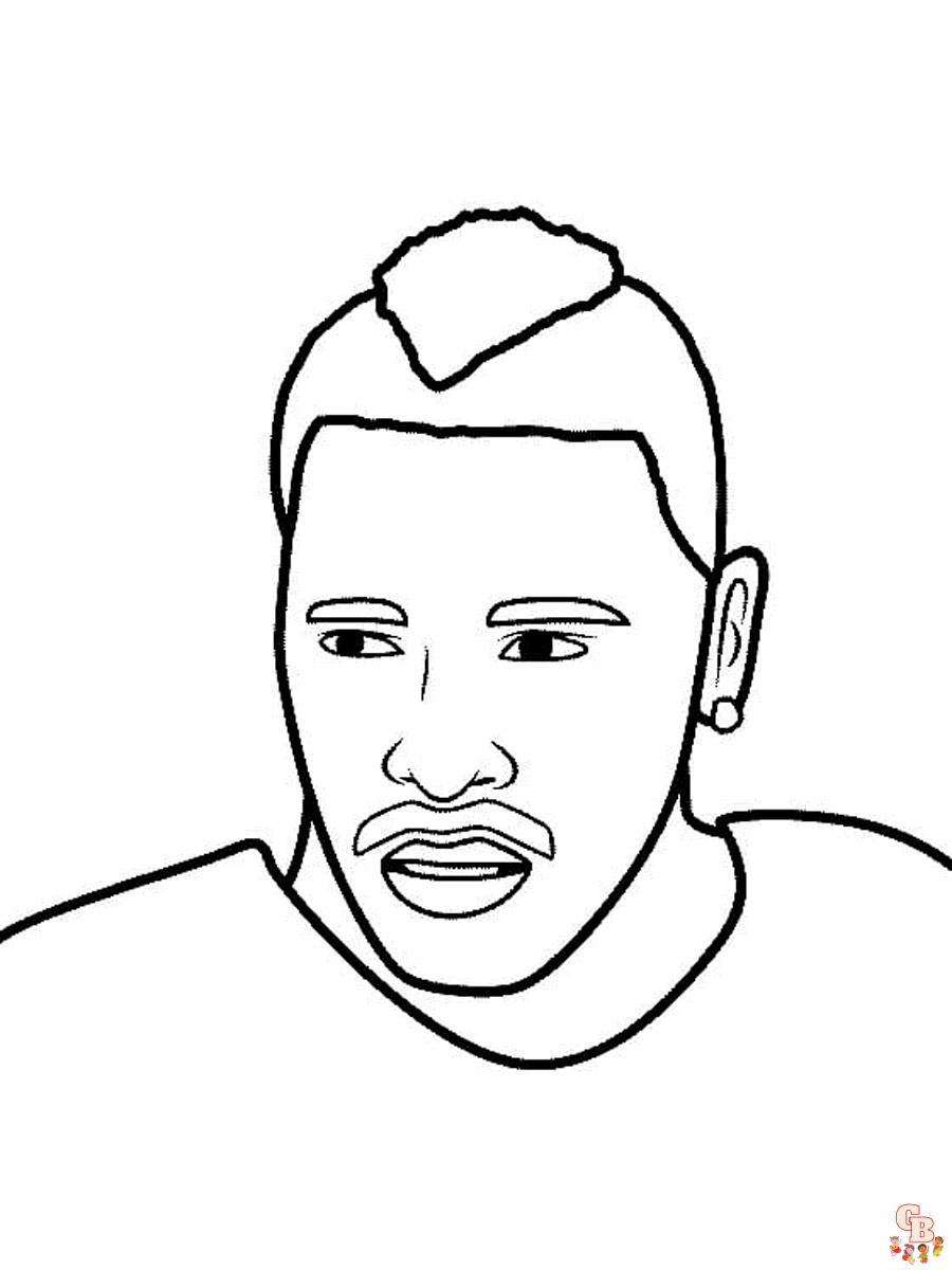 Antonio Brown Coloring Pages: Free Printable Sheets