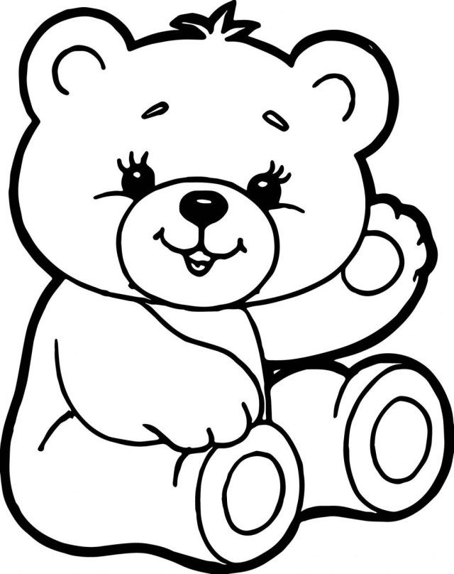 21+ Wonderful Image of Bear Coloring Pages - entitlementtrap.com | Teddy  bear coloring pages, Bear coloring pages, Cute coloring pages