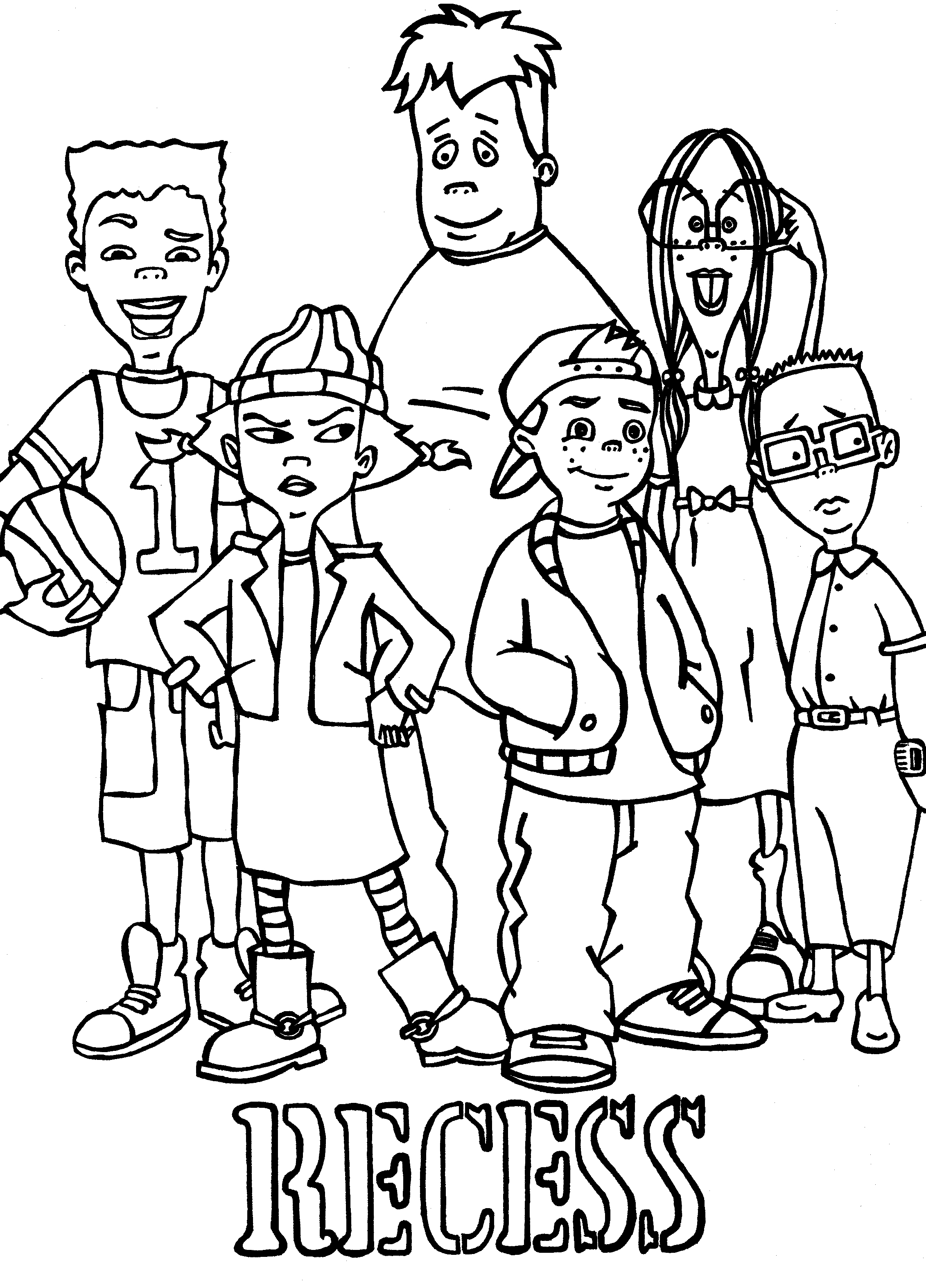 Recess group colouring image