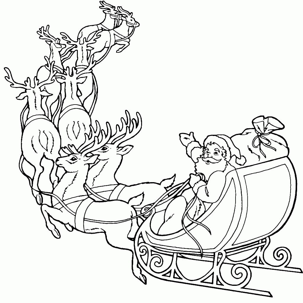 Reindeer Coloring Pages ⋆ coloring.rocks!