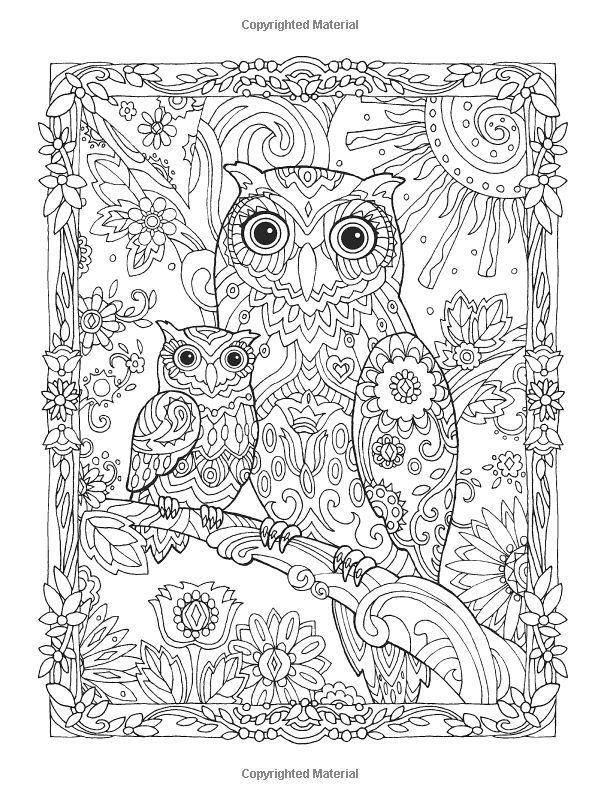 Printable Coloring Pages Mandalas Owl