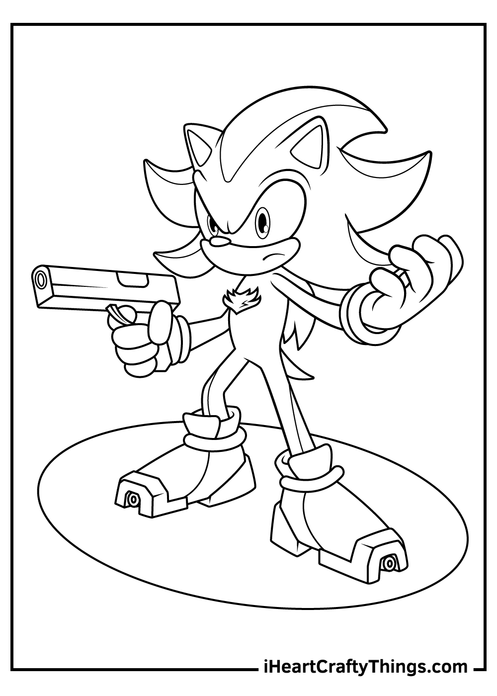 Shadow The Hedgehog Coloring Pages (Updated 2022)