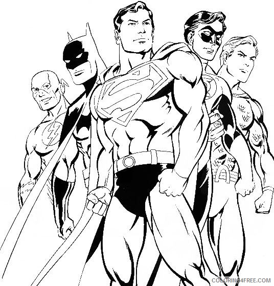justice league superman coloring pages Coloring4free - Coloring4Free.com