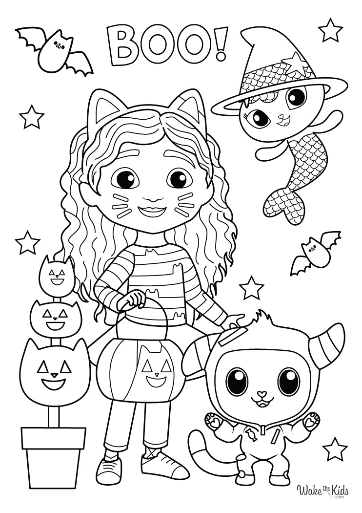 Gabby's Dollhouse Coloring Pages (Free ...