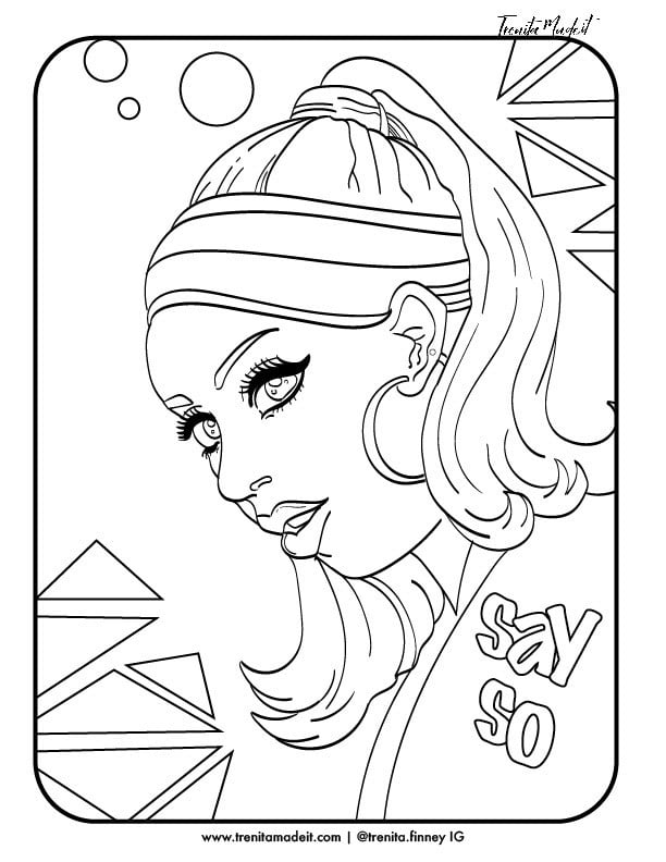 SZA Coloring Pages Coloring Nation