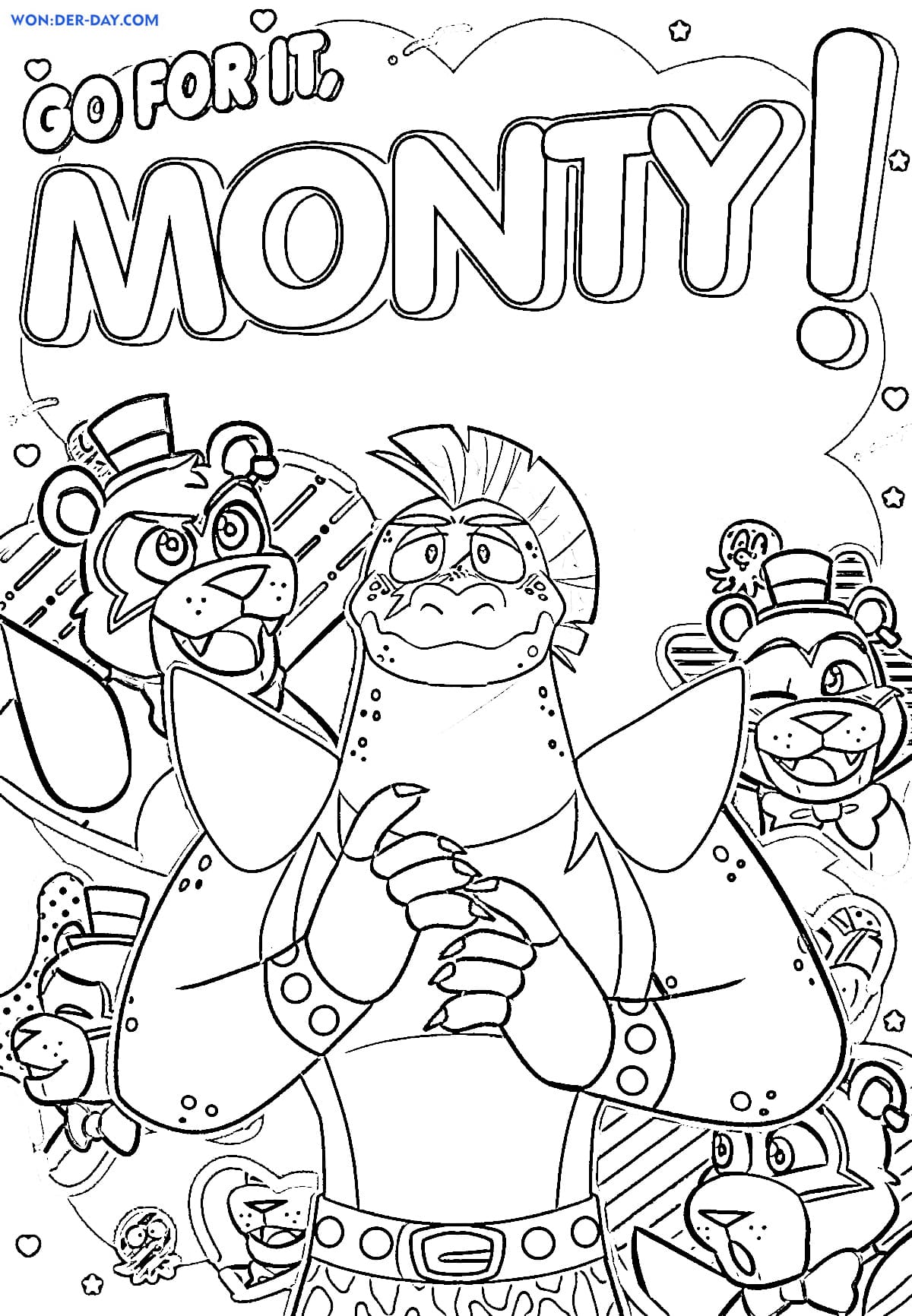 Montgomery Gator Coloring Pages ...