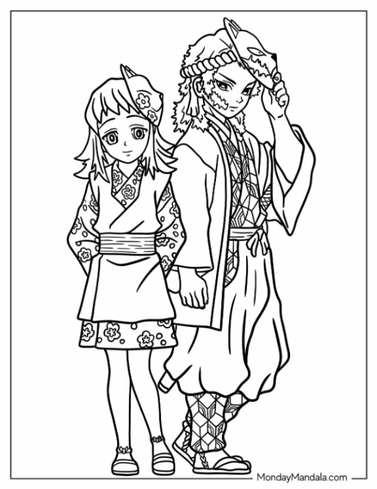 32 Demon Slayer Coloring Pages (Free ...