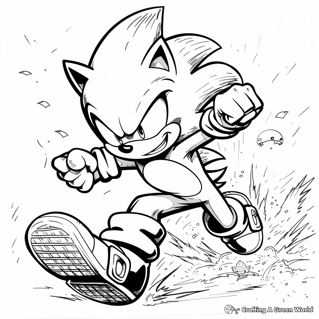 Classic Super Sonic Coloring Pages ...