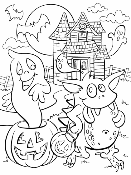Haunted House Coloring Page | crayola.com