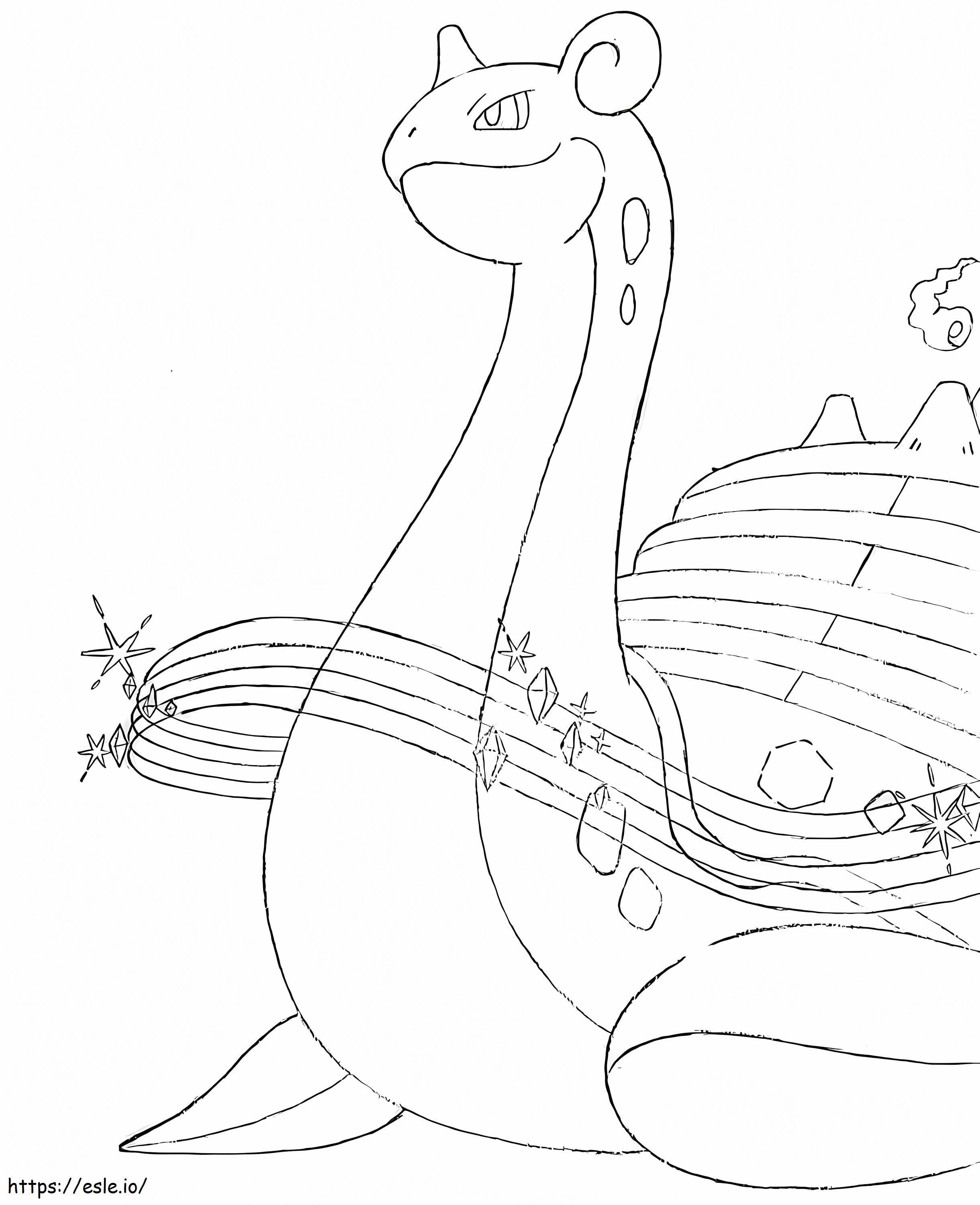 Gigantamax Lapras coloring page