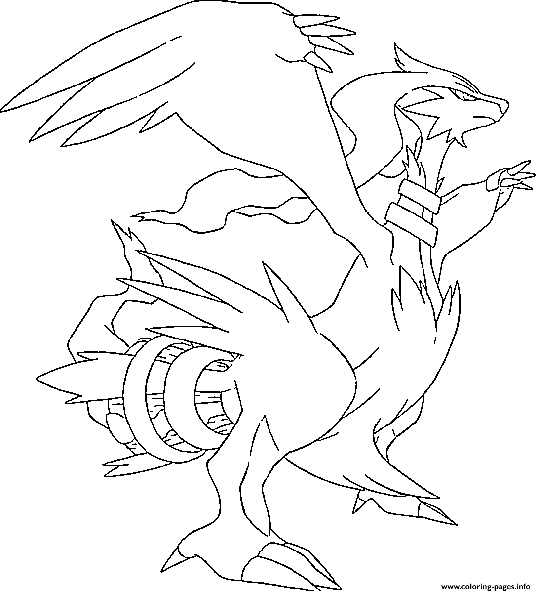 Reshiram Trio Yin Yang Qi Generation 5 Coloring Pages Printable