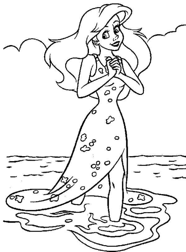 Disney Princess Ariel Coloring Pages | Mermaid coloring pages ...