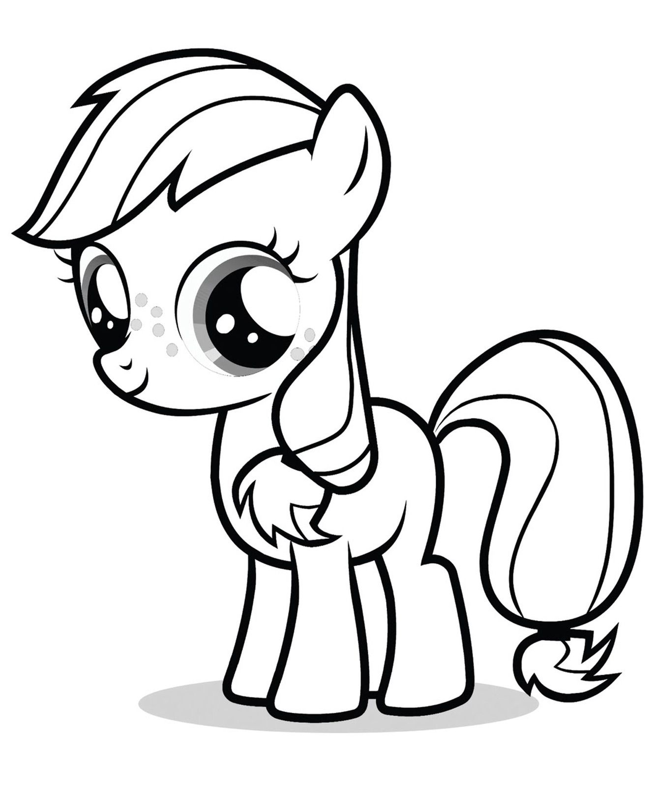 Free Coloring Pages Of Ponies - High Quality Coloring Pages