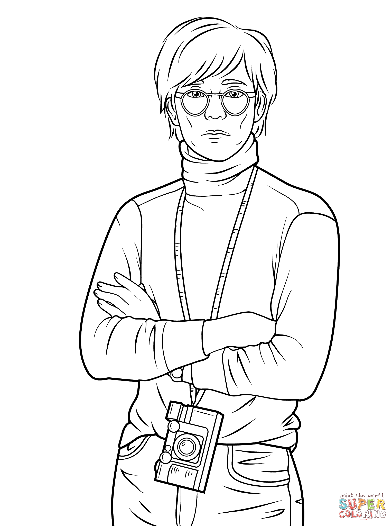 Andy Warhol coloring page | Free Printable Coloring Pages