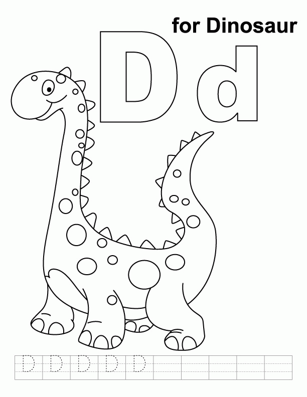 8 Pics of D Is For Dinosaur Coloring Page - Letter D Dinosaur ...