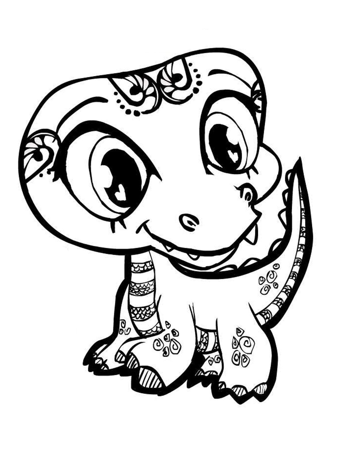 Cute Baby Animal Coloring Pages Printable - Coloring