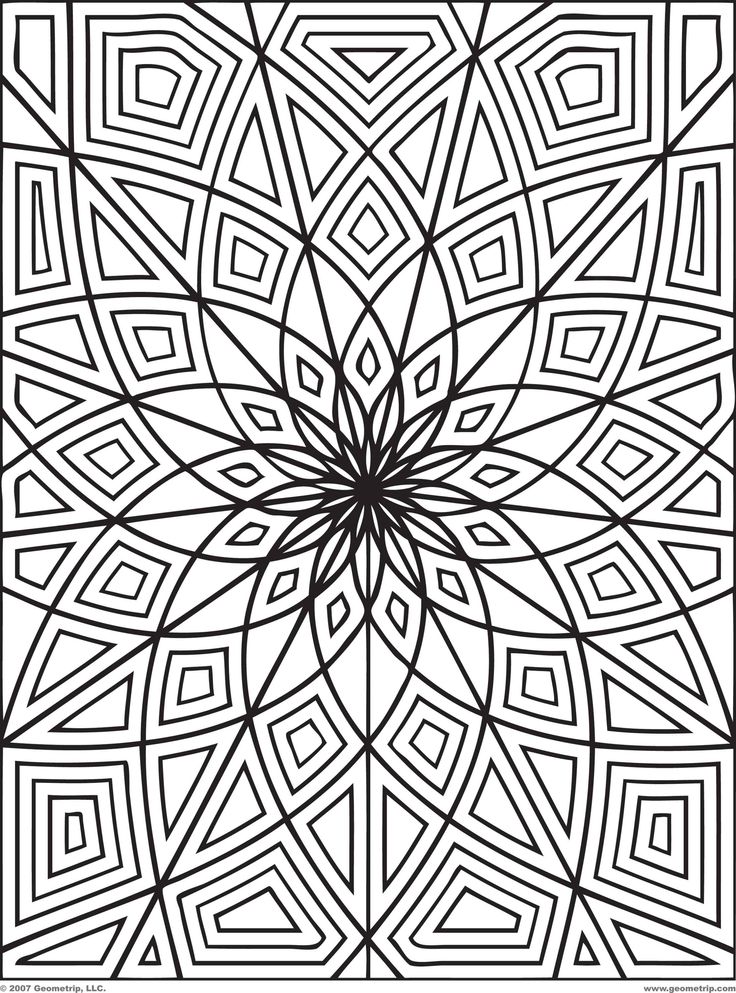 Optical Illusion Coloring Page