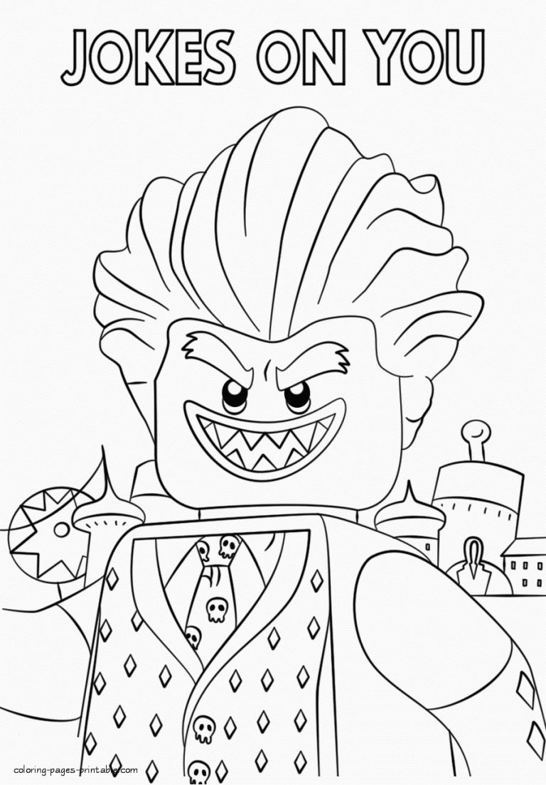 Coloring Pages : Joker Coloring Pages Photo Ideas Lego Free ...