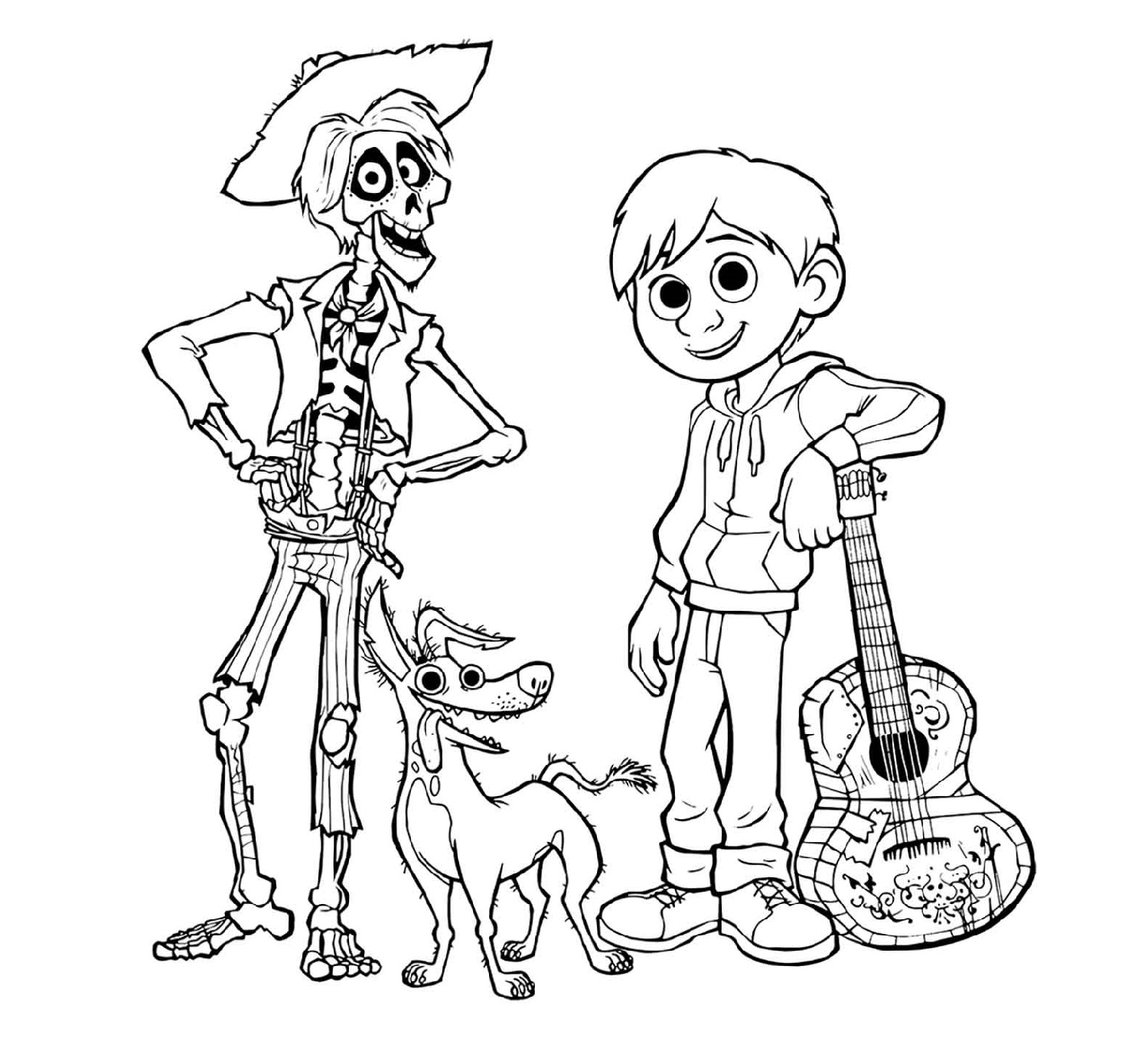 Pixar Coco Coloring Pages | 101 Coloring
