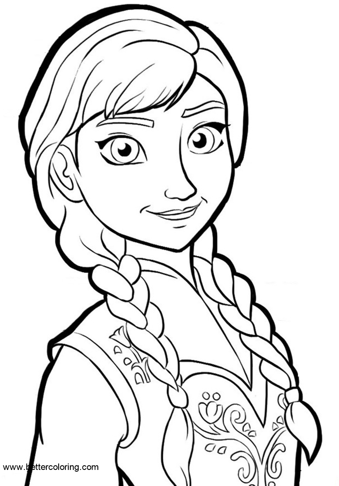 Coloring Pages : Coloring Princess Elsa And Annantable Frozen ...