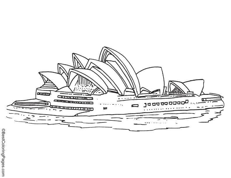 Sydney Opera House coloring page ...