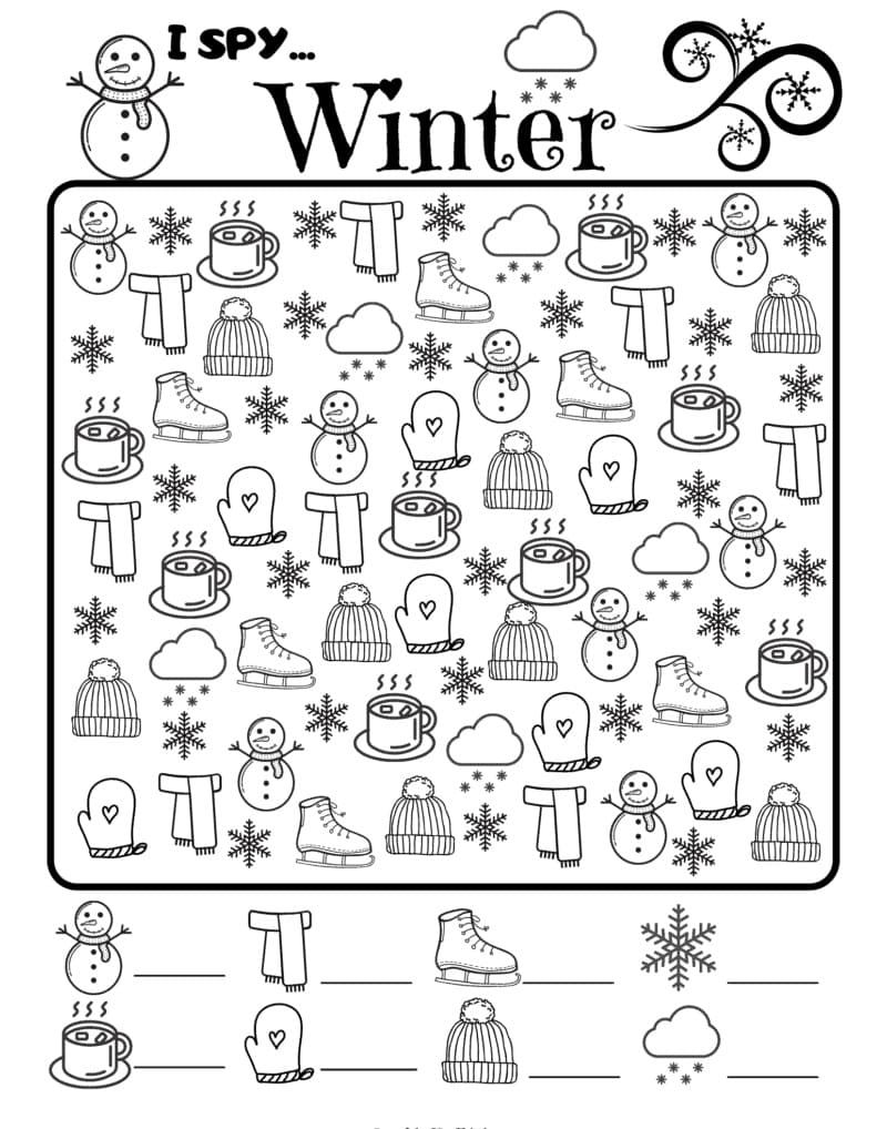 I Spy Coloring Pages - Free Printable ...