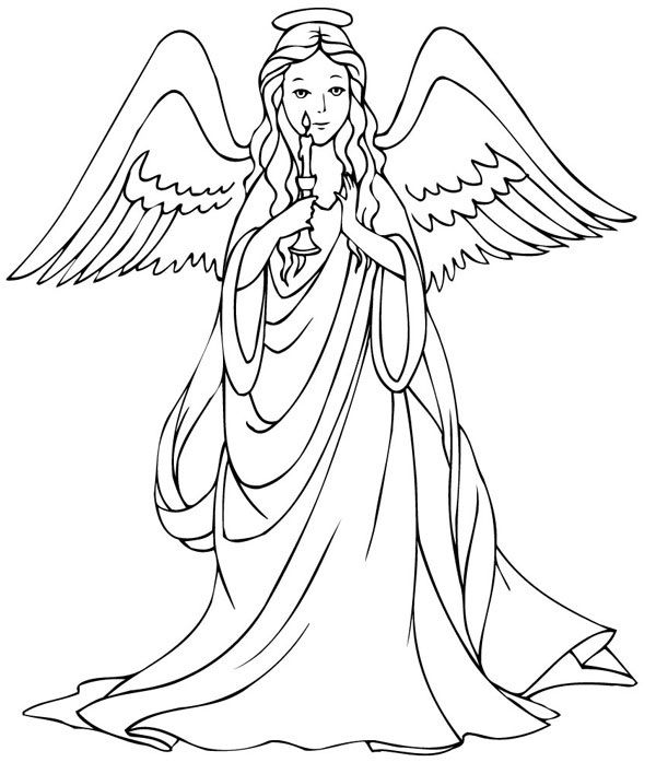 Free Printable Angel Coloring Pages For Kids | Angel coloring pages,  Christmas coloring pages, Coloring pages to print