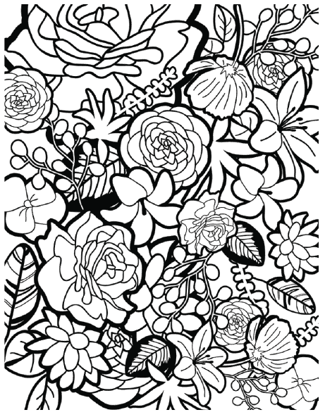 Free Coloring Pages: 21 Gorgeous Floral Pages You Can Print And Color