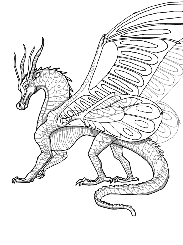 Coloring Pages : Transparent Silkwing Lineart Wings Of Fire Wiki Fandom Coloring  Pages Latest Image 49 Wings Of Fire Coloring Pages Image Inspirations ~  Off-The Wall ATL