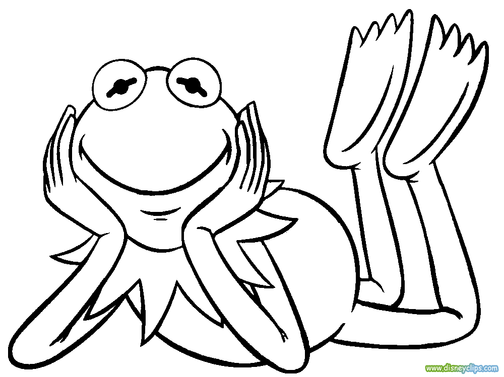 Kermit The Frog Coloring Page - Coloring Pages for Kids and for Adults