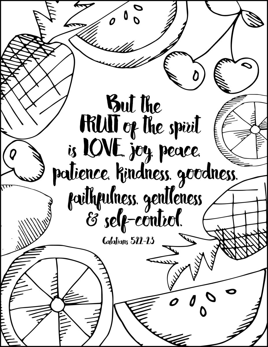 Galatians Coloring Page - Sparkles of Sunshine
