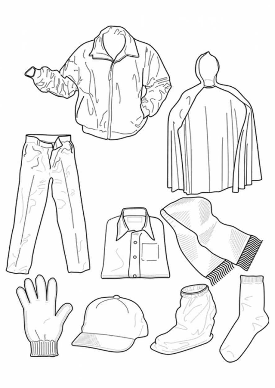 Free Coloring Pages Clothing - High Quality Coloring Pages