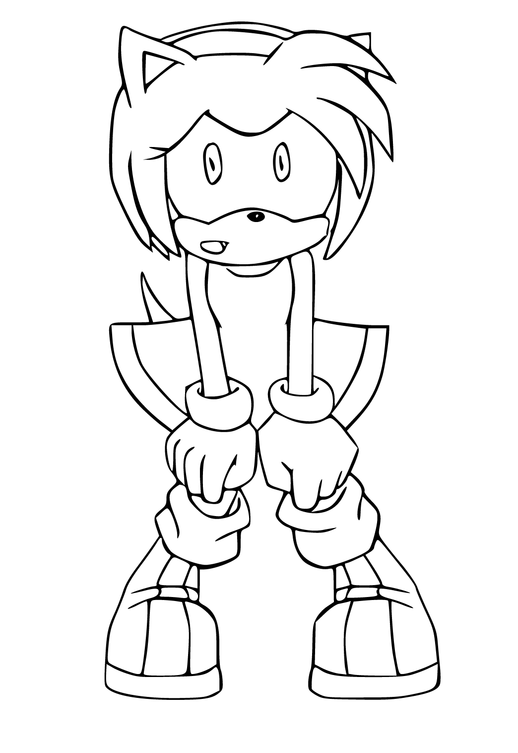 Free Printable Sonic Amy Rose Coloring Page, Sheet and Picture for Adults  and Kids (Girls and Boys) - Babeled.com
