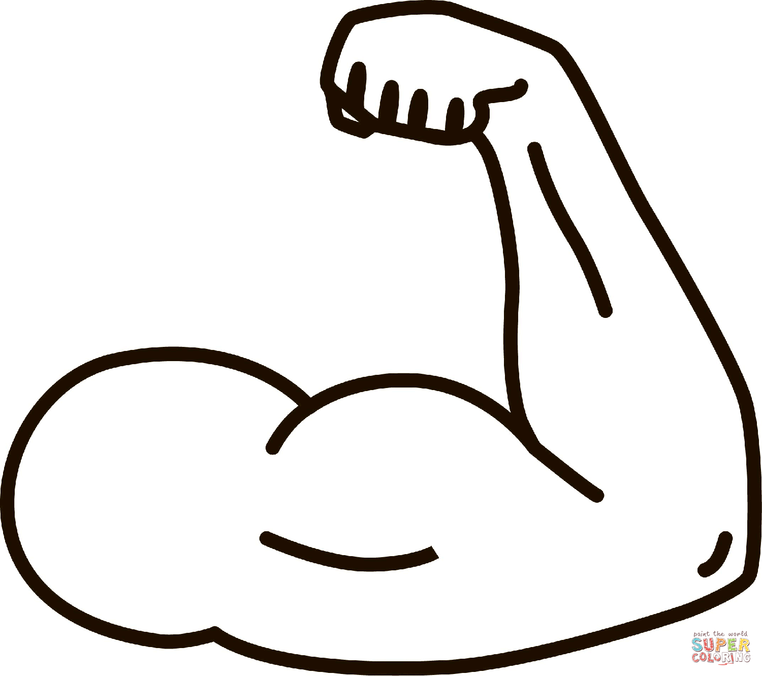 Muscle Man Coloring Pages Coloring Nation