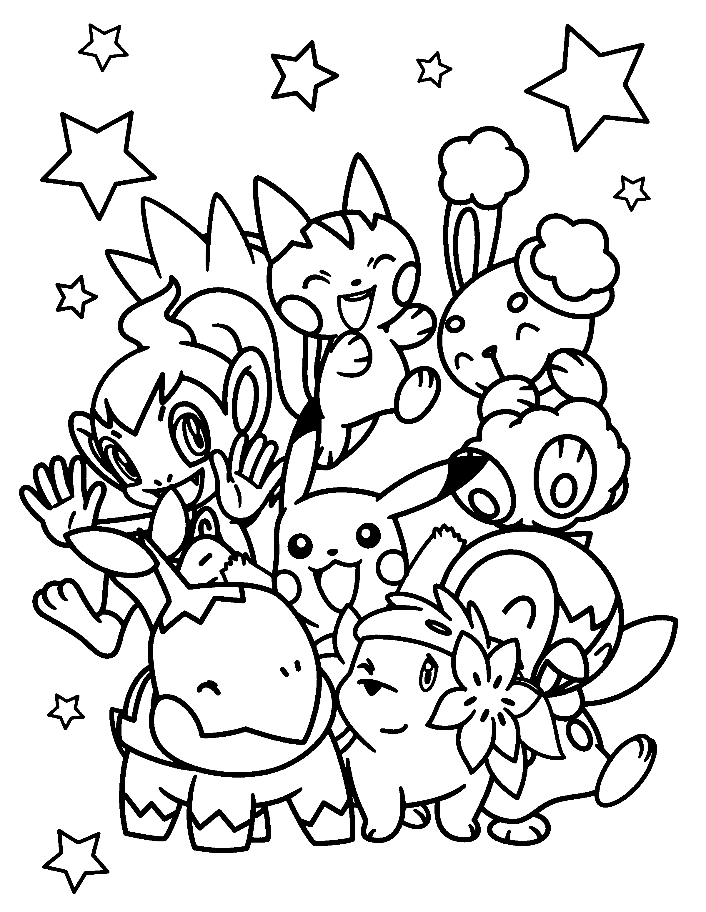 Pokemon free to color for kids - All Pokemon coloring pages Kids ...