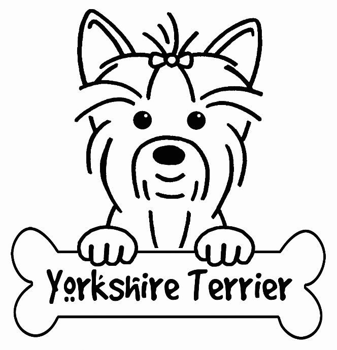 Yorkie Coloring Pages - Best Coloring Pages For Kids