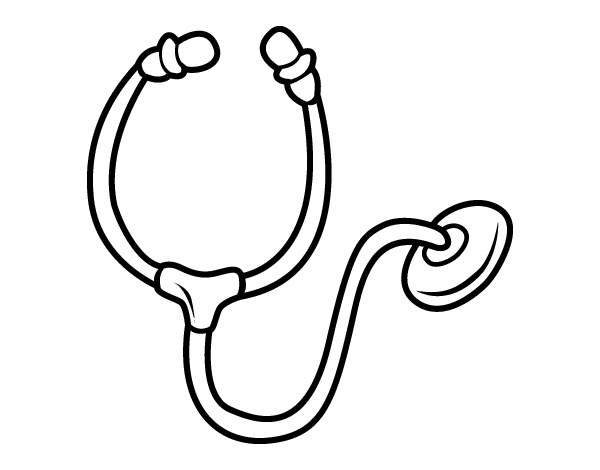 Stethoscope coloring page - Coloringcrew.com