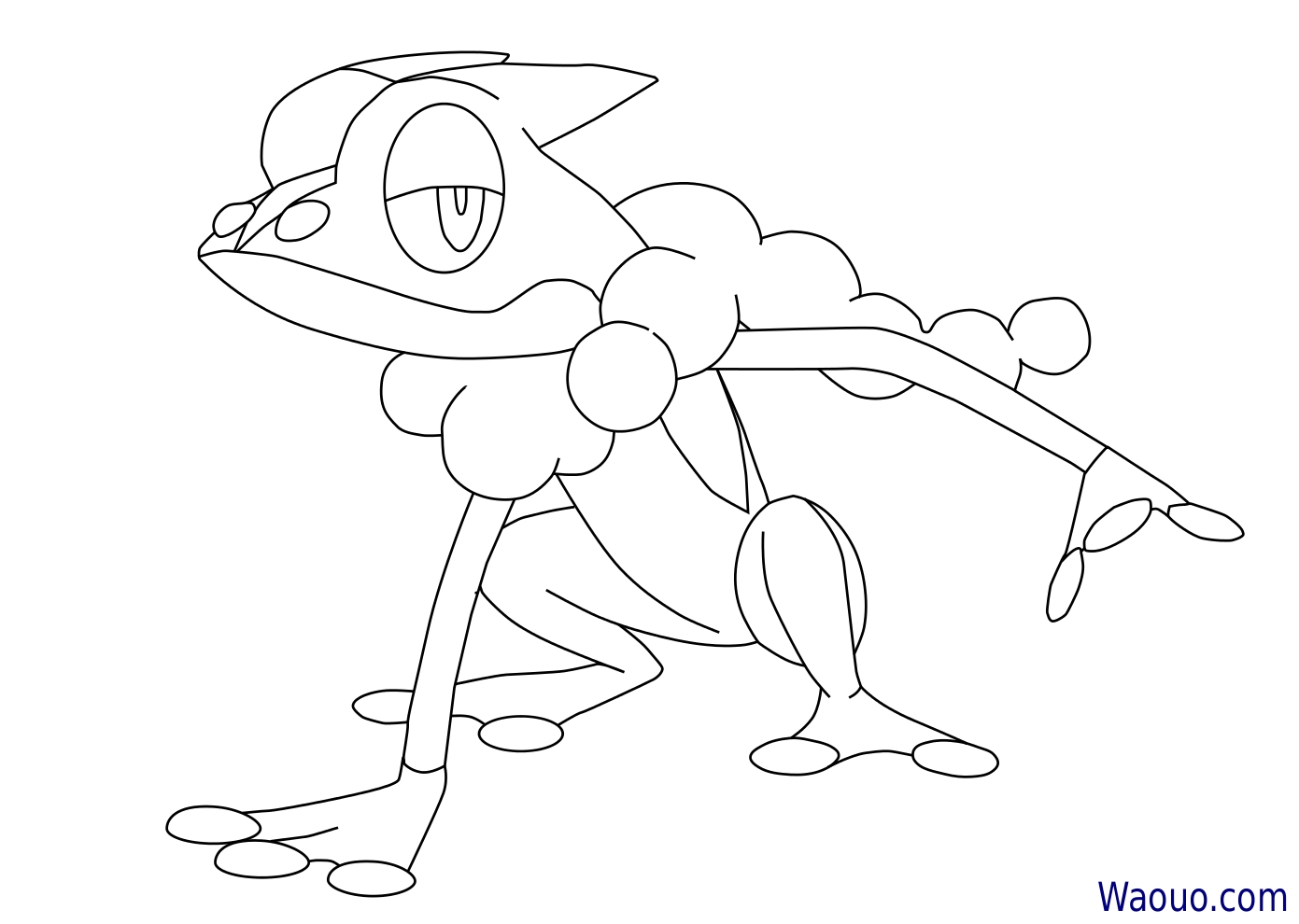 Pokemon Frogadier coloring page - free printable coloring pages on  coloori.com