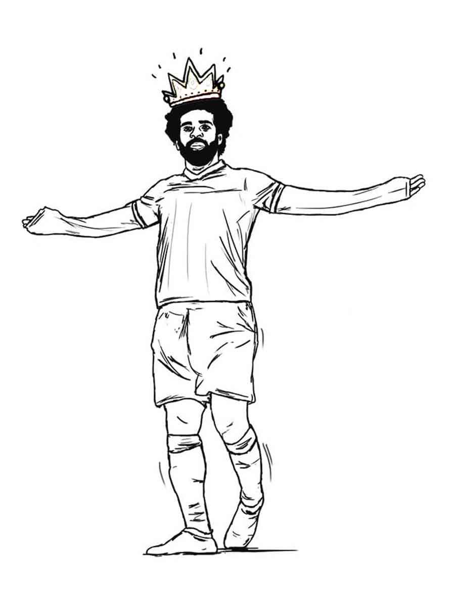 Mohamed Salah coloring pages - Free Printable