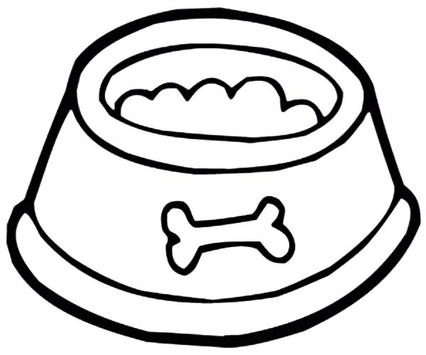 Bowl Full of Dog Food Coloring Pages - Free & Printable Coloring ... -  ClipArt Best - ClipArt Best