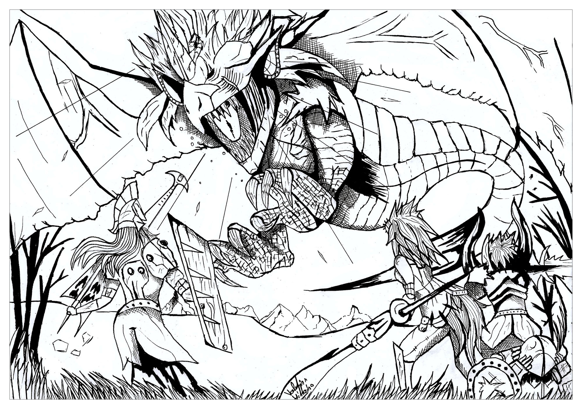 Monster Hunter Coloring Pages (Page 1) - Line.17QQ.com