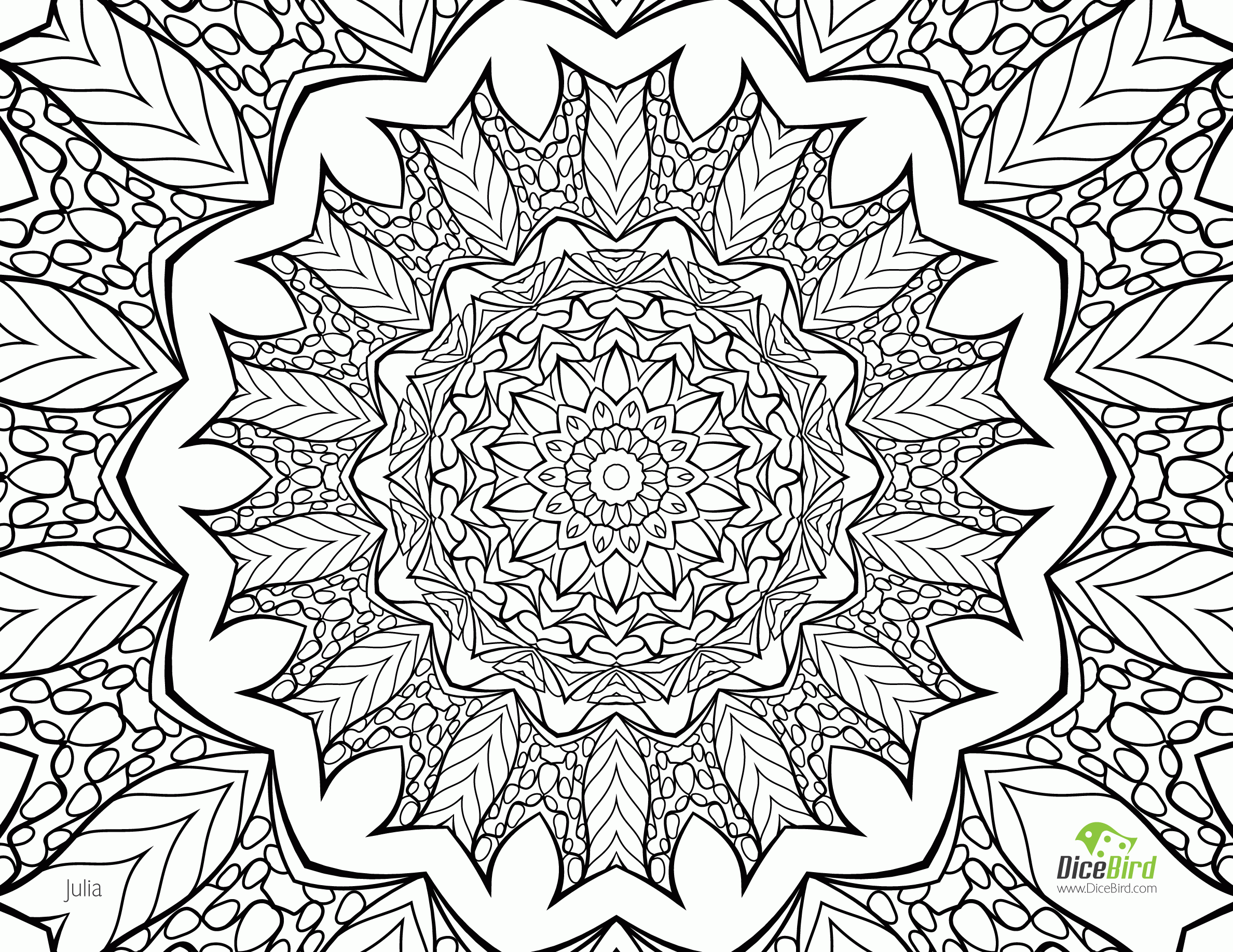 Julia free printable coloring pages for adults only
