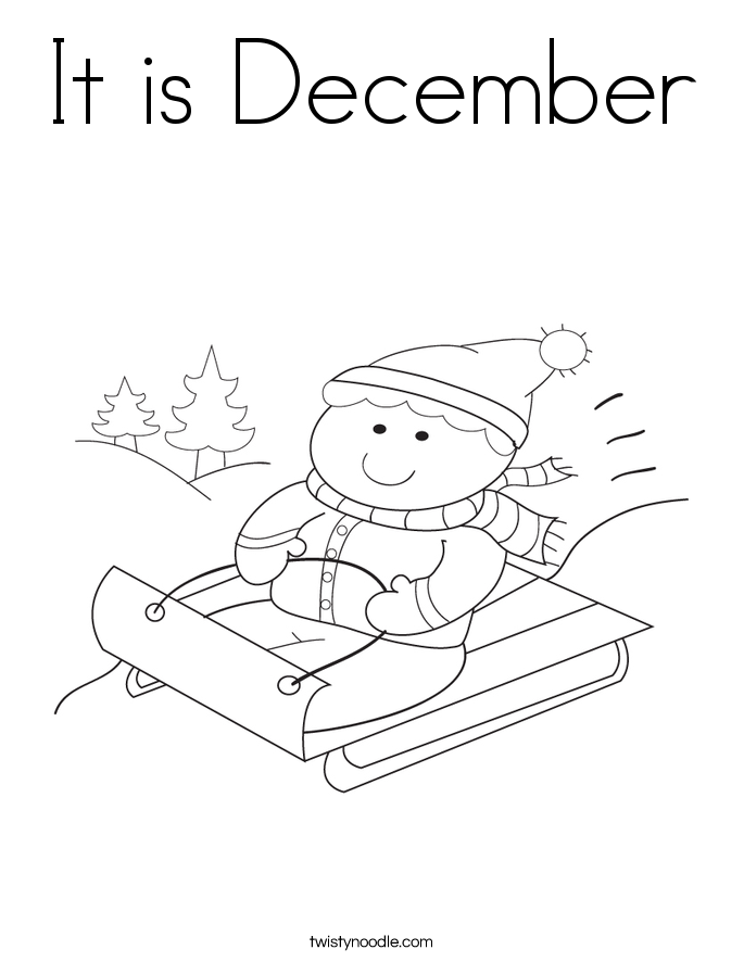 December Coloring Page