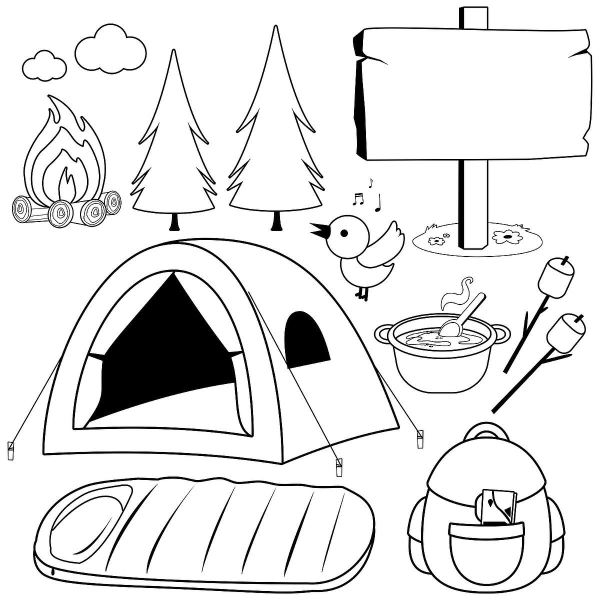 Camping Coloring Pages for Families: Fun & Free Printable Coloring Pages of  Camping & the Great Outdoors | Printables | 30Seconds Mom