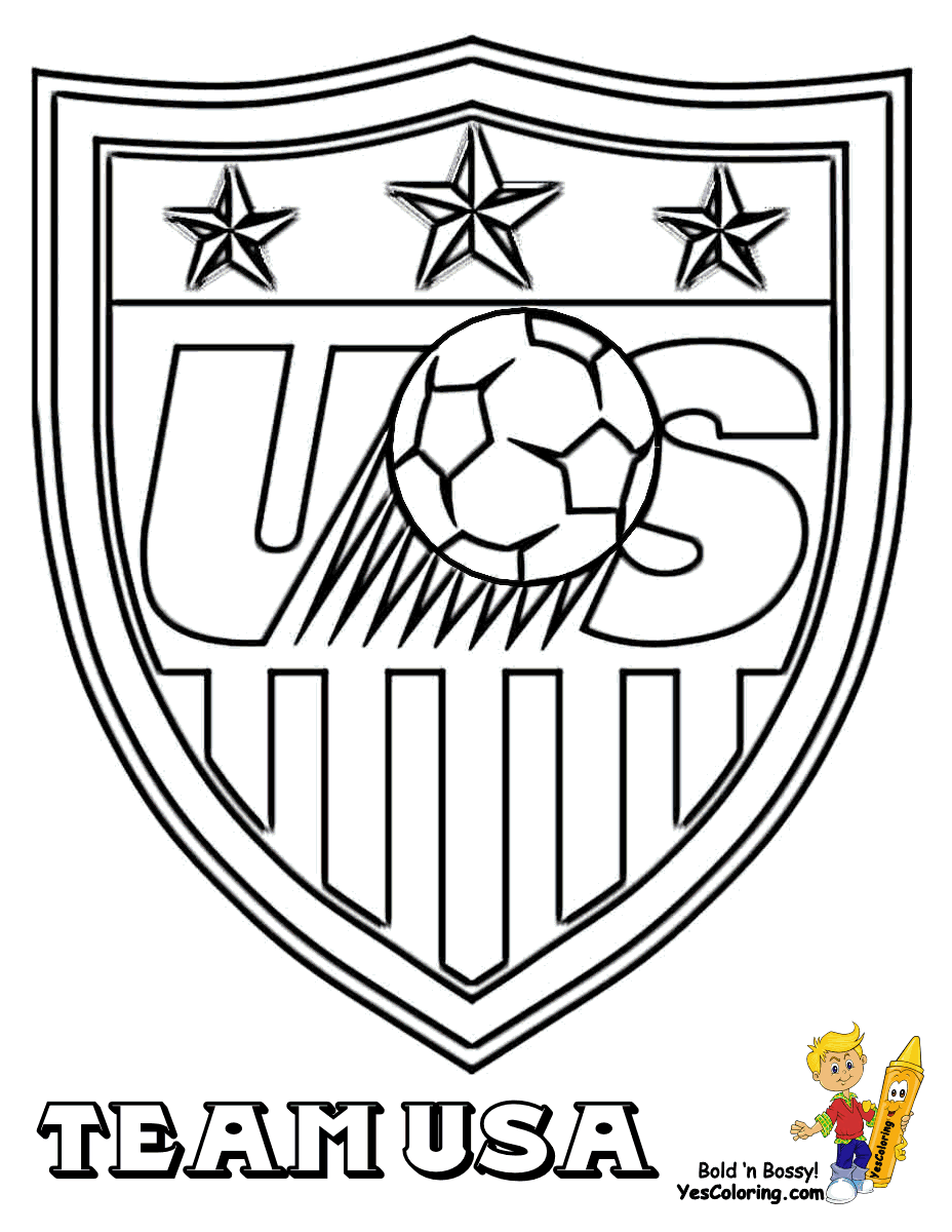 USA Soccer Coloring Pages - Get ...