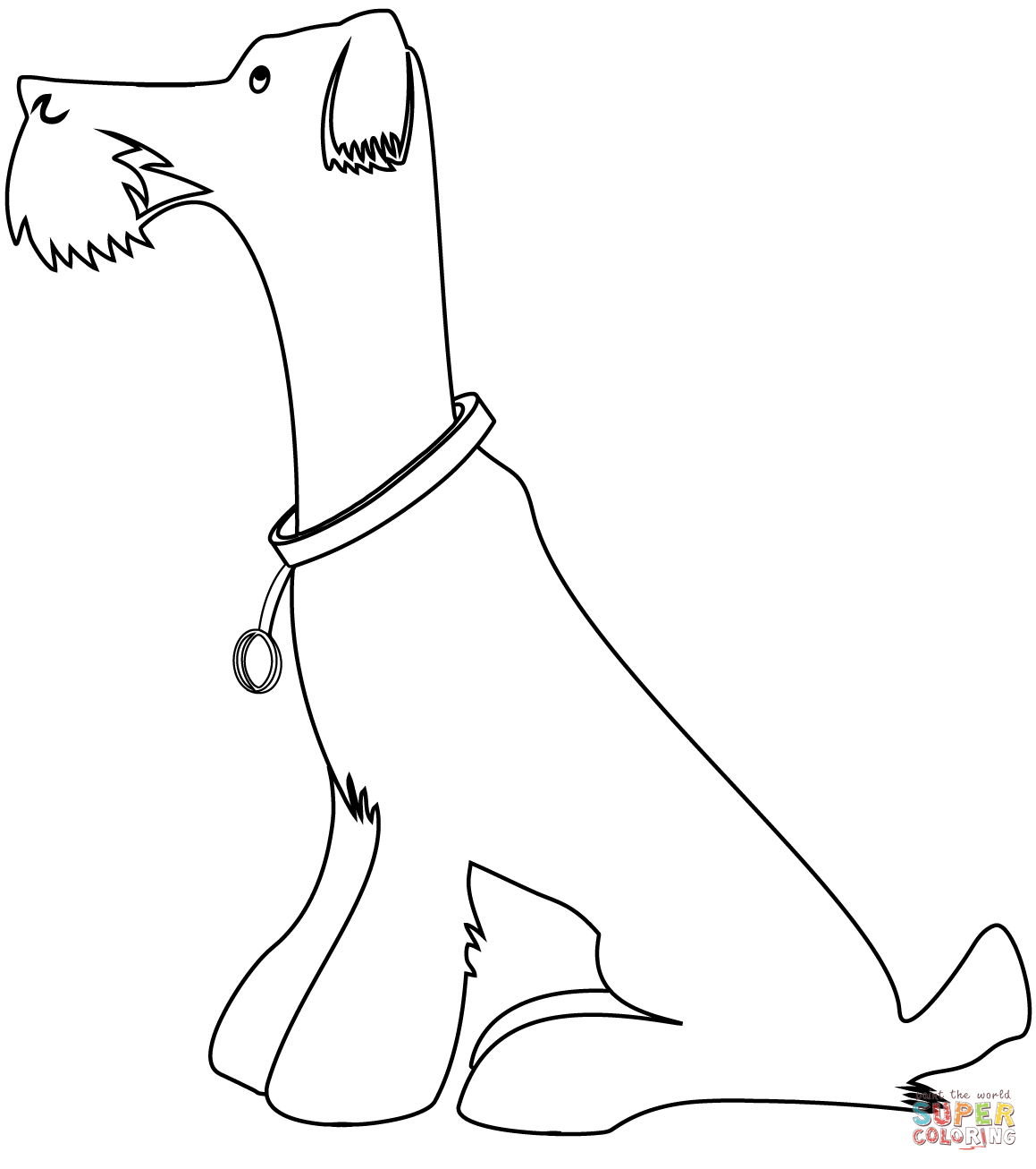 Airedale Terrier coloring page | Free Printable Coloring Pages