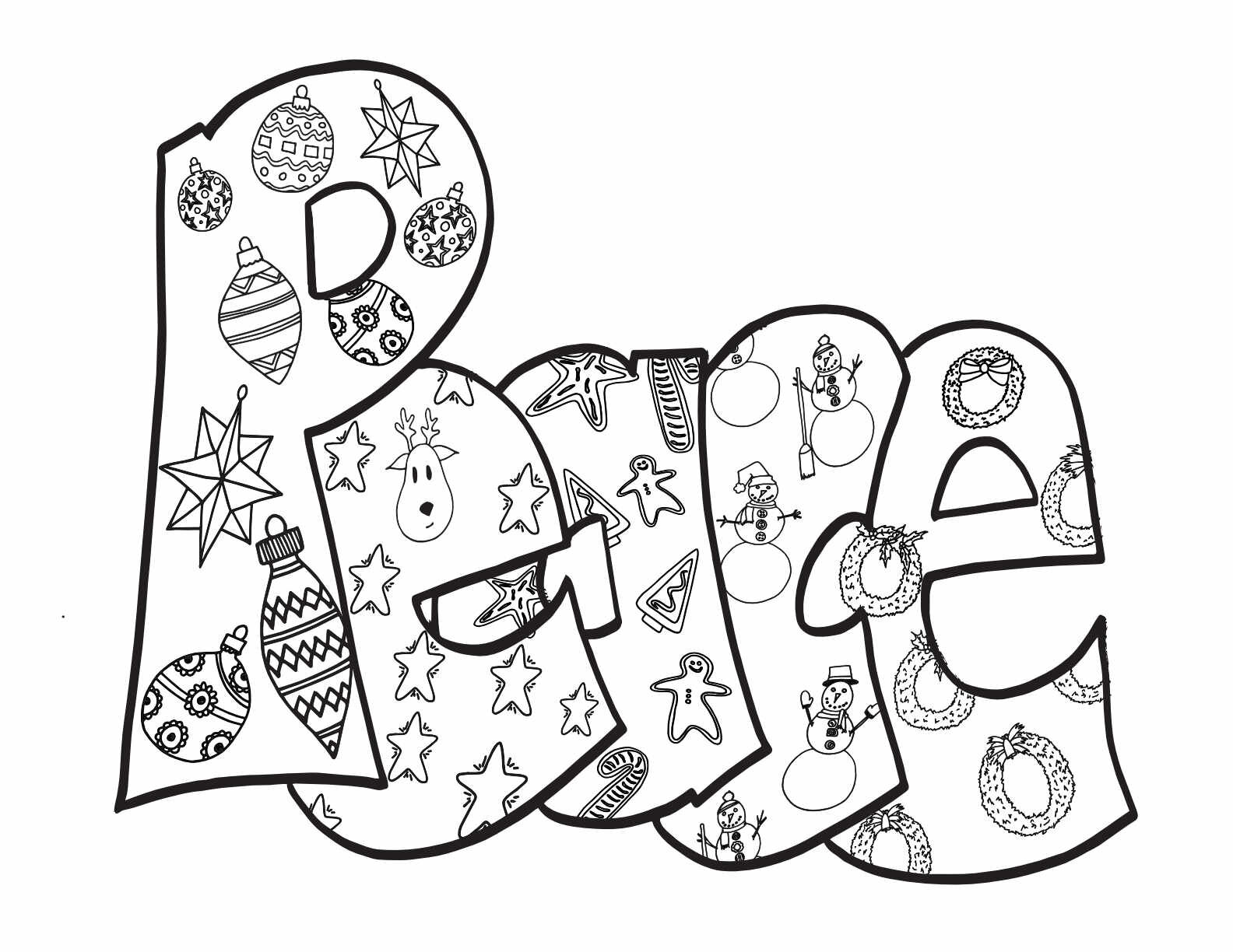 8 Awesome Christmas Coloring Pages — Stevie Doodles