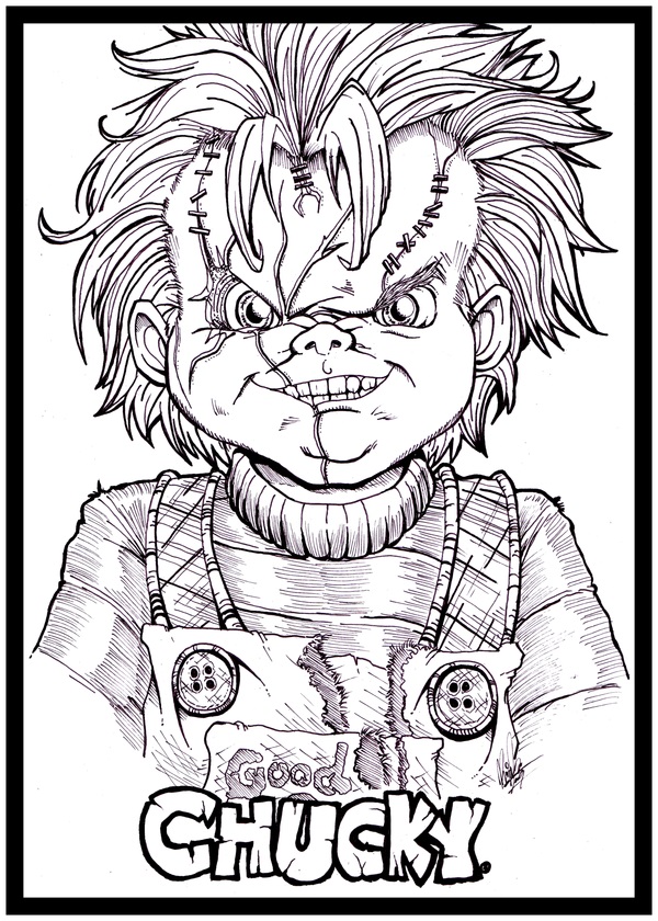 Chucky Coloring Pages